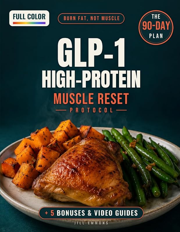 GLP-1 High-Protein Muscle Reset Protocol: Small-Portion, Muscle-Saving Meals + a 90-Day Plan to Burn Fat, Boost Energy, and Silence Cravings — Without Weakness, Tracking, or Regaining Everything