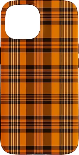 Miniatura 10 de iPhone 1212 Pro Fall Plaid Halloween Naranja y Negro Acción de Gracias Otoño Case