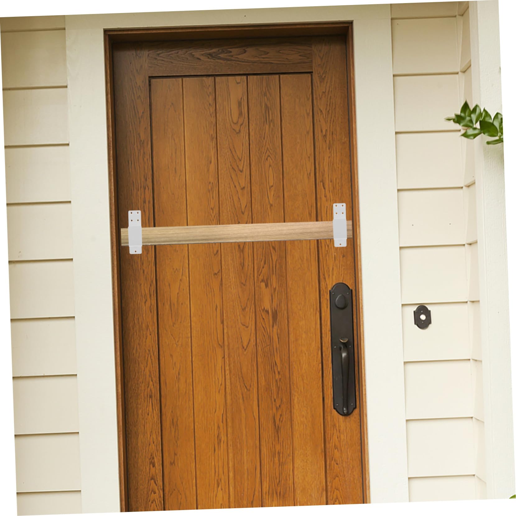 2 pièces Support de Barre de Sécurité pour Porte Supports Robustes et Épais Installation Facile Fixation Résistante pour Barrière de Porte Sécurisée