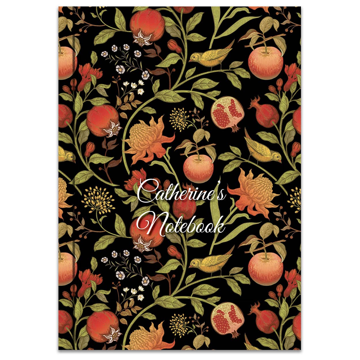 Paper Themes Notebook Personalised with Your Own Name or Text Notebooks for Men Women and Children (Garden of Eden, A5)