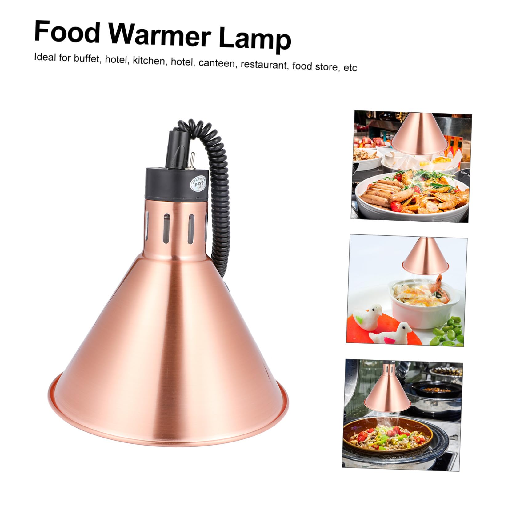 1 Pc Lampada scaldavivande Piano scalda Pizza Lampada riscaldante per rettili Lampadina Lampada a Sospensione per scaldavivande Luce del Cibo dell'hotel Il Riscaldamento Stufa