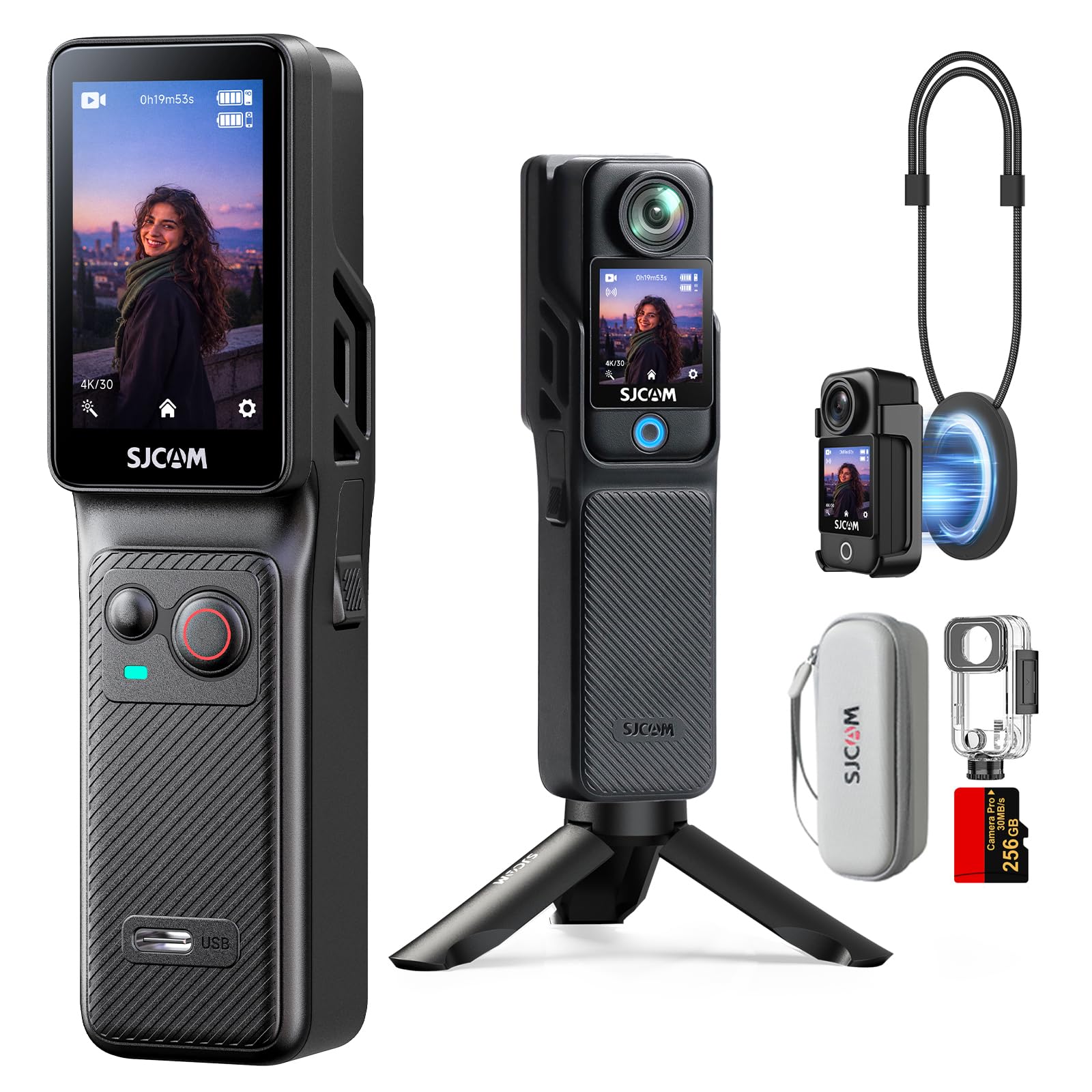 SJCAM C400 4K 256GB Action Vlogging Camera