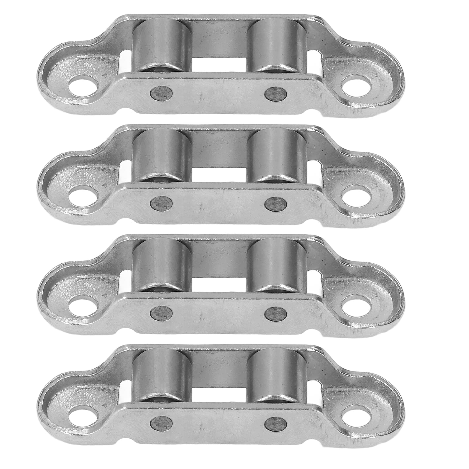 Respicefinem Drive Pulley Standard Size 10.0×8.0×3.0 4Pcs Stainless Steel Pulley Double Drive Low Noise Rollers Sliding Door Window Fittings Stainless Steel Drive Pulley