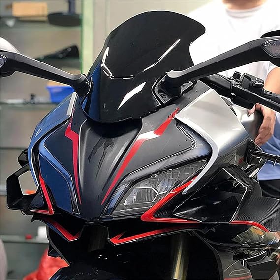 Wind Screen Motorcycle Windshield Covers For CFMOTO 450 SR 450SR 2022 2023 Front Windscreen Wind Deflectors Screen Shield Visor Protector Viser Visor(Black)