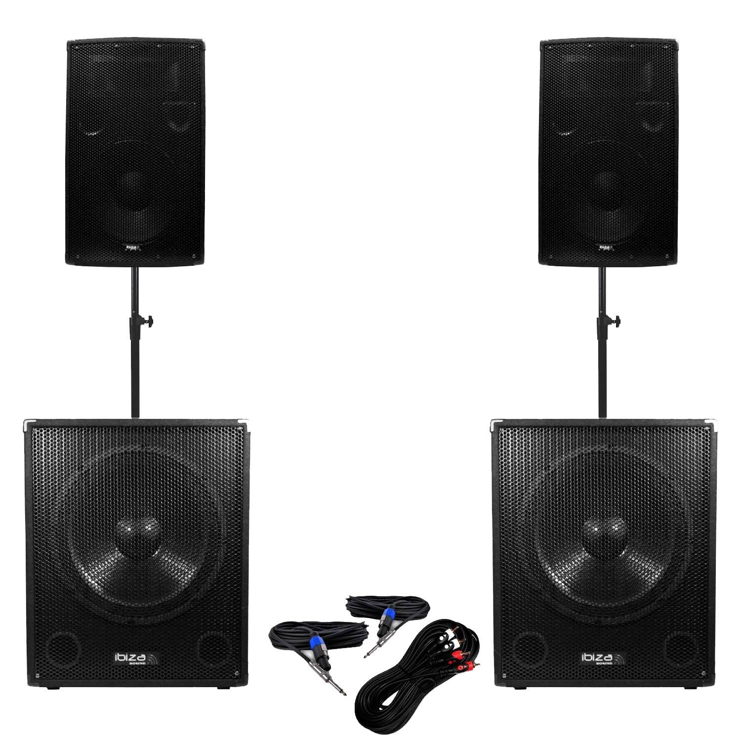 Pack 151.512 PA DJ 2800W Bi-Amping Schränke