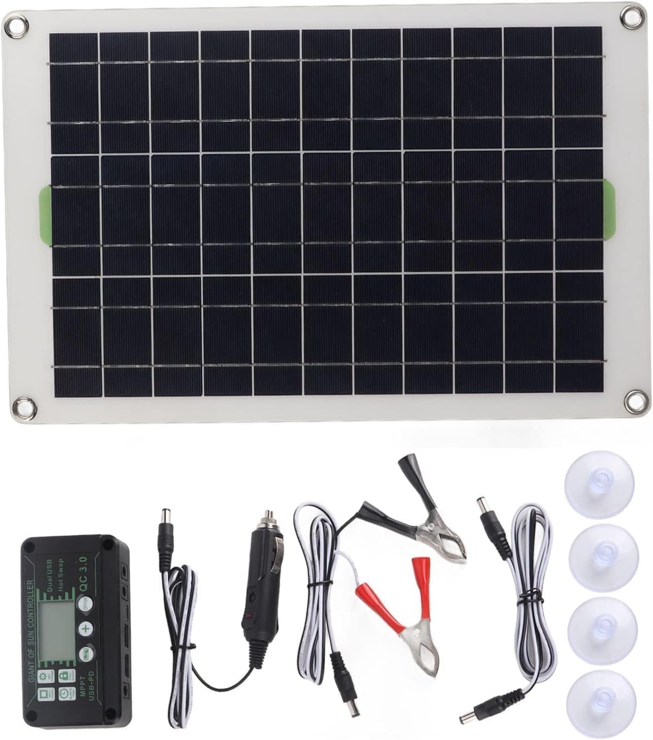 50W 30A Solar Battery Charger, 12V 24V Solar Panel Charger Controller Solar Panel for Car Boat Marine RV Trailer Truck