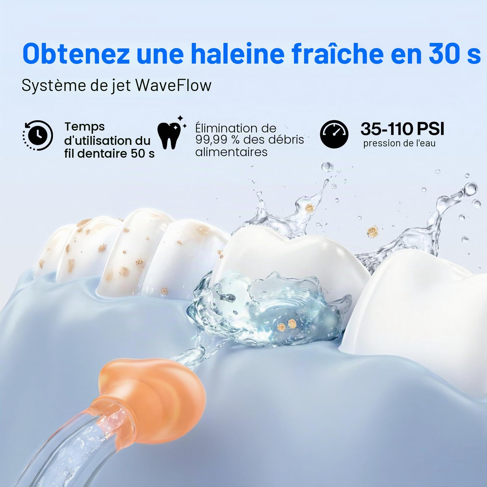 【Paquete 3 en 1】 Irrigador Bucal Portátil usmile C10, Cepillo de Dientes Eléctrico Sónico P10S, Cabezales de Repuesto – Set Completo de Cuidado Bucal para el Hogar y Viajes