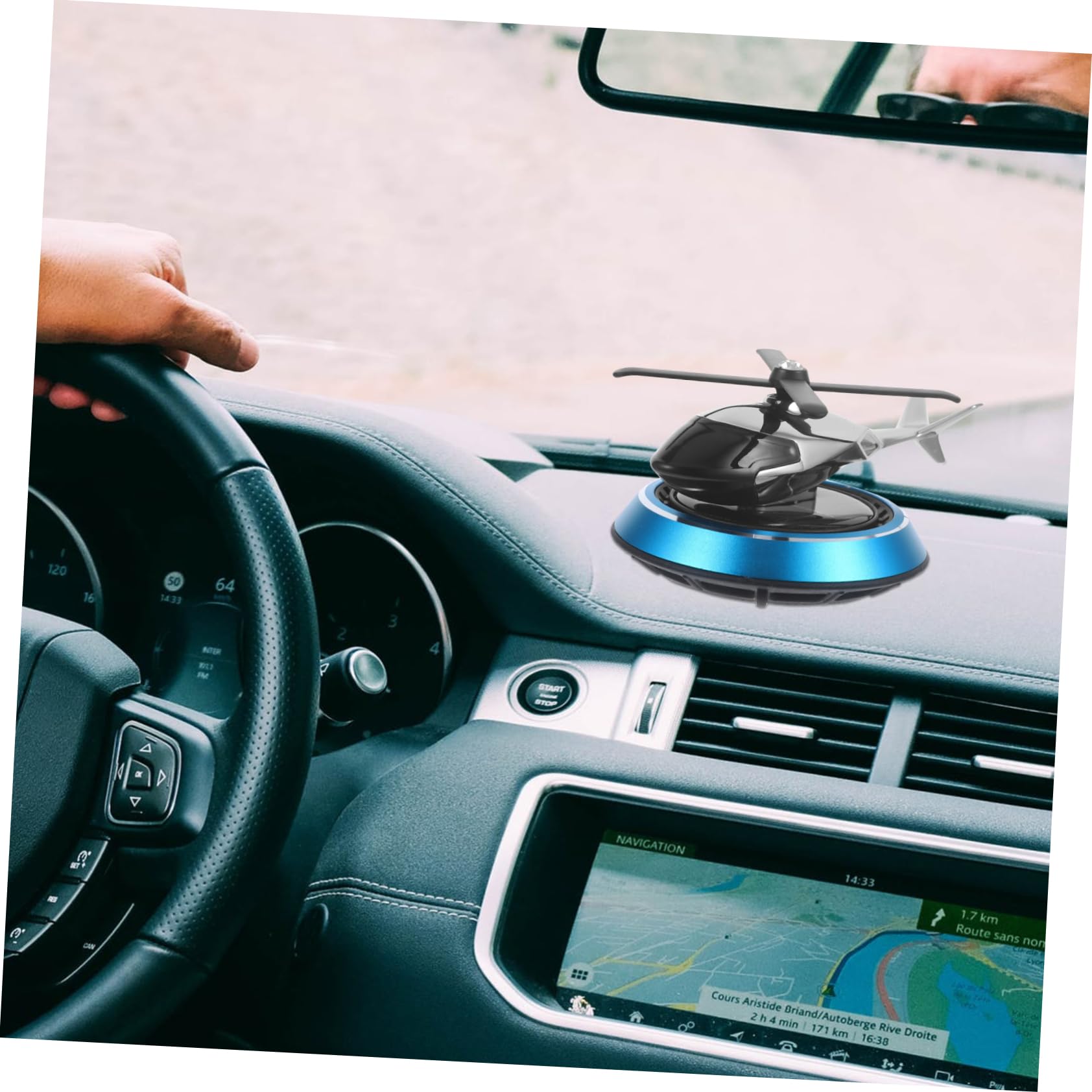 ULTECHNOVO 5pezzi Diffusore Per Auto Con Design Esclusivo Forma Di Elicottero Decorazione Elegante Per Interni Auto Abbellisce Cruscotto e Diffonde Fragranze Senza Ostacolare La Guida