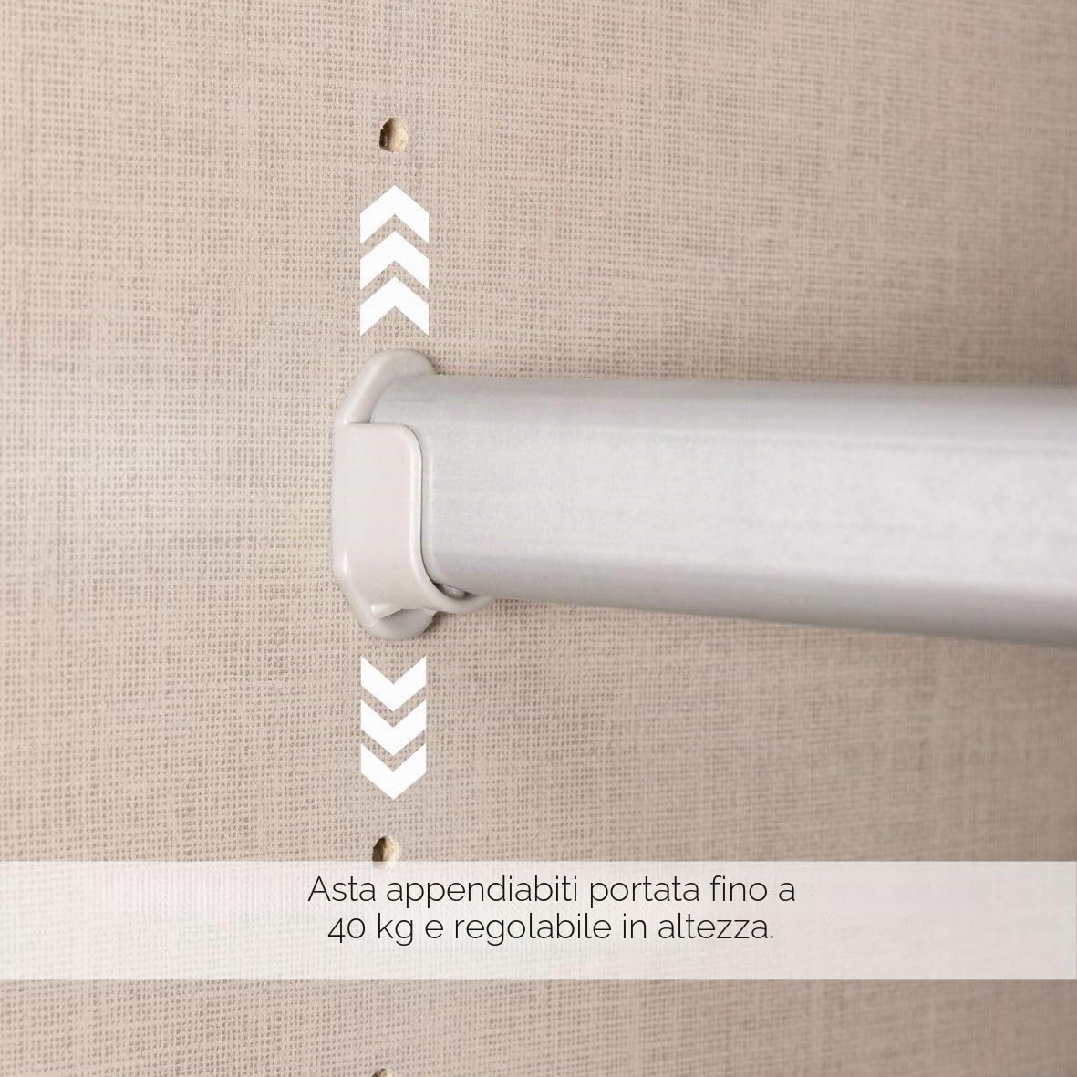 Rauch Möbel Subito Armadio a 2 Ante con 2 Ripiani e 2 aste Appendiabiti, Legno, Bianco, 181 x 197 x 61 cm