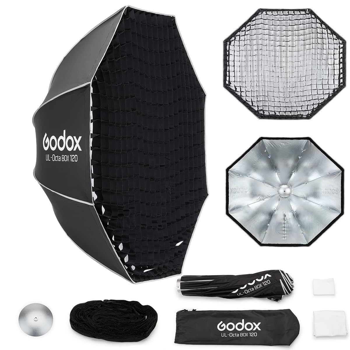 Godox Softbox UL-Octa120 47.2in Octagonal Softbox with Bowens Mount | Quick-Release Umbre…