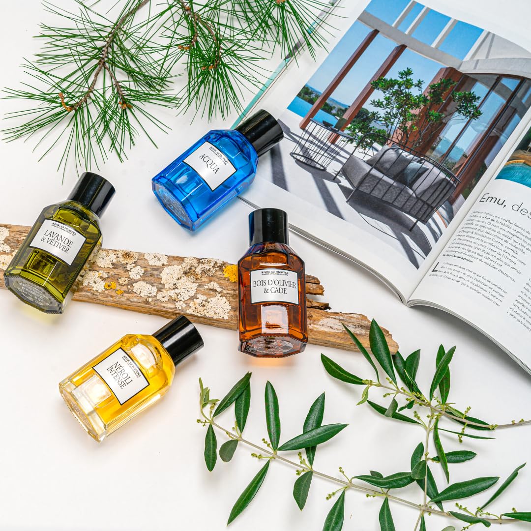 JEANNE EN PROVENCE - Woda toaletowa dla mężczyzn - Zapach lawendy I Vetiver - Składniki pochodzenia naturalnego - Wyprodukowano we Francji - Butelka 100 ml