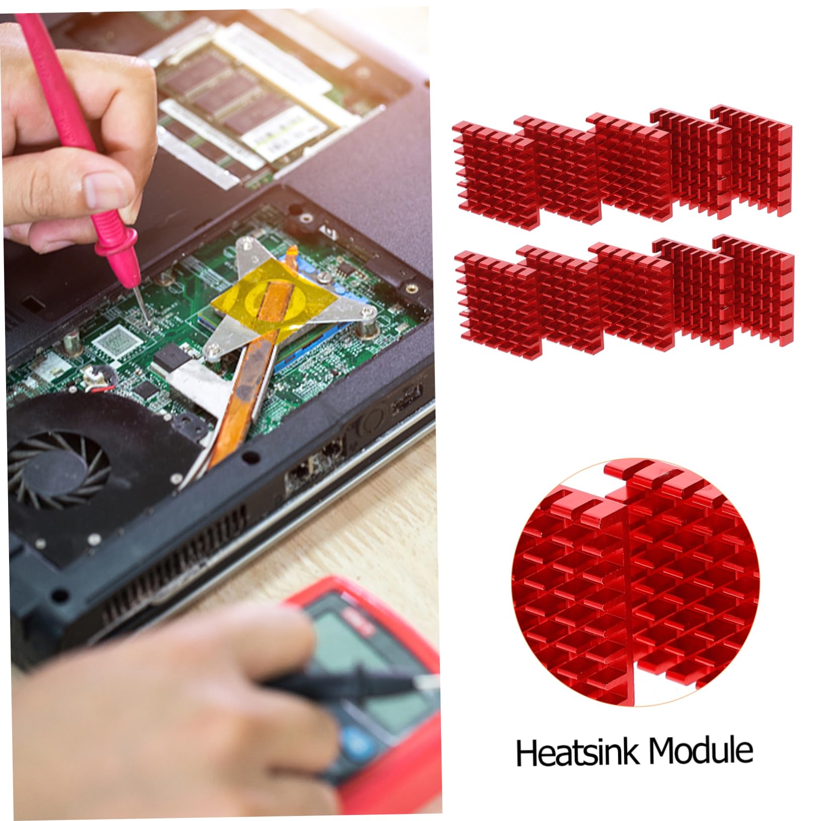 Balacoo Replacement Heat Sink Aluminum Cooling Cooler Heat Sink for Led Chip Triode Motherboard Graphics Card