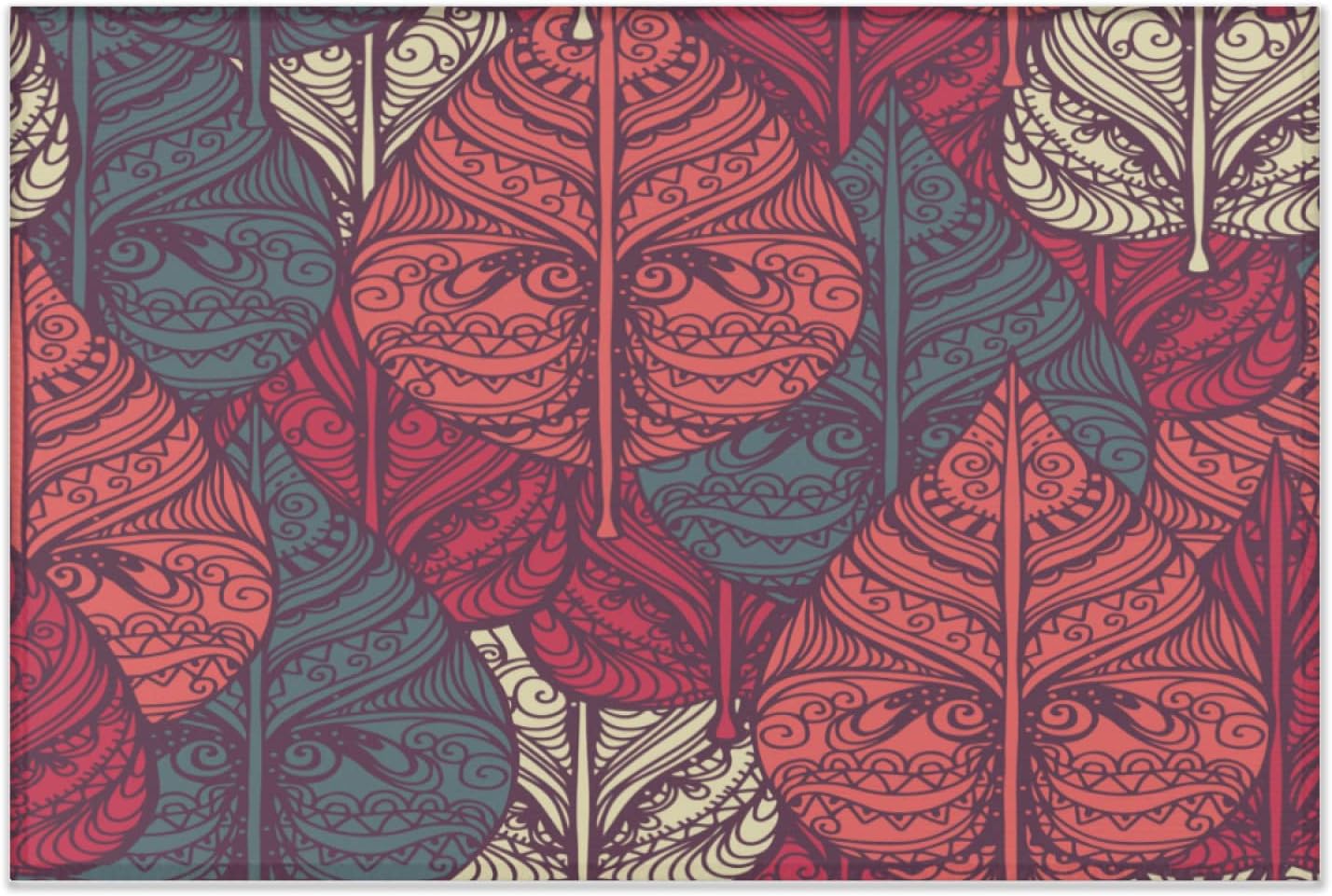 2 x 3 Abstract Bohemian Moroccan Art Texture Pattern Super Soft Area Rug for Kids Baby Nursery, Carpets for Entryway Laundry Kids Room Nursery, Fuzzy Rugs for Nursery