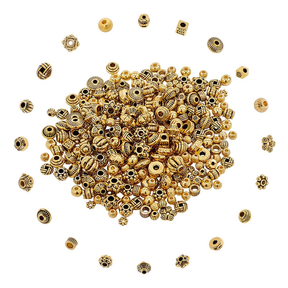 Nbeads Environ 100g De Perles D'Espacement En Alliage De Style