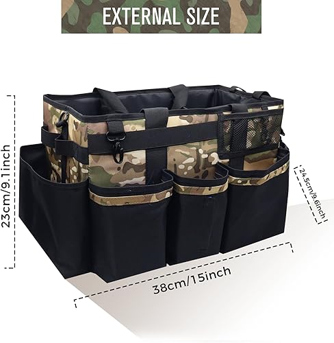 Miniatura 7 de Carrito de limpieza portátil, paquete de 2, bronceado y camuflaje