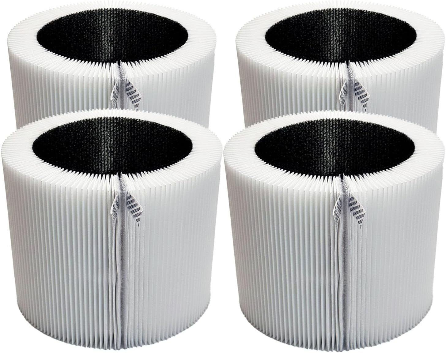 PUREBURG Replacement Filter Compatible with Blueair Mini Restful Air Purifier SC9i, 4-Pack H13 True HEPA Carbon Mesh 2-in-1 For Air Clean Dust VOCs Odor