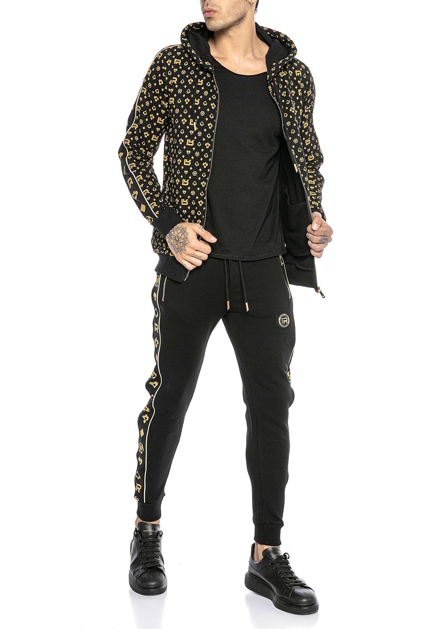 Redbridge Sudadera con Capucha para Hombre Suéter con Cremallera Chaqueta Algodòn Deportiva