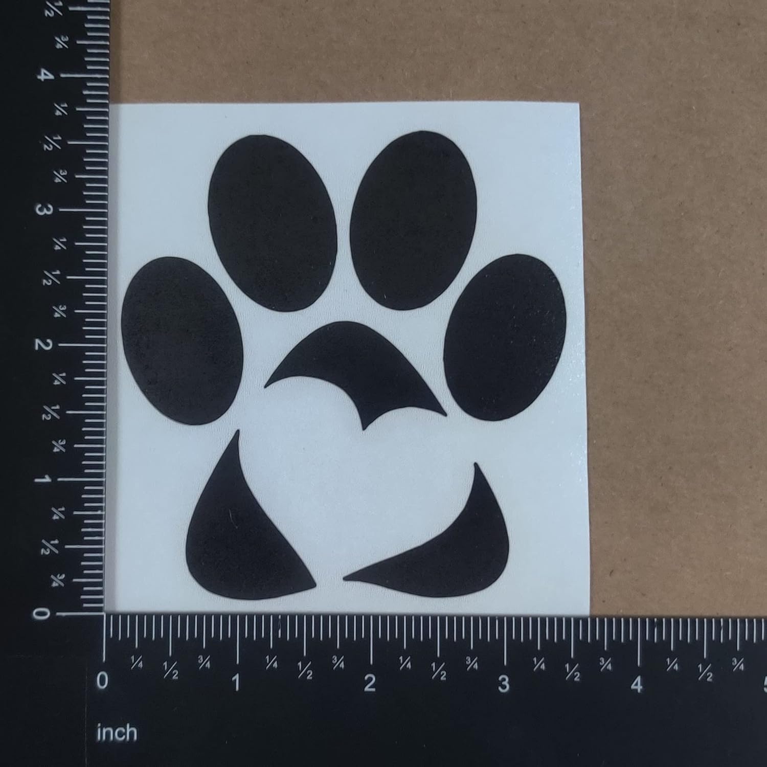 Paw Decals 4 Pack: Heartbeat, Infinity, Peace Love, Paw Heart (Black, Small 3.5") - Image 9