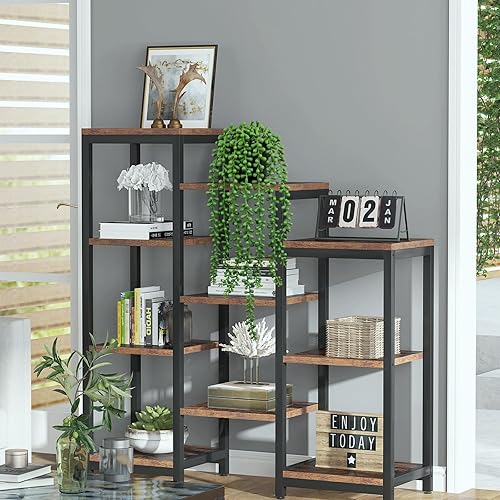 Miniatura 5 de LOYWREE Plantas falsas de interior con cadena de perlas artificiales en macetas negras, plantas colgantes suculentas artificiales verdes realistas