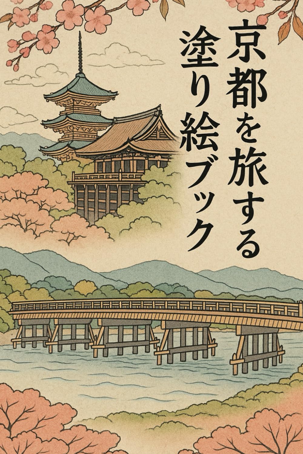 京都を楽しむ塗り絵ブック: 美しい京都の風景をあなたの色で (塗り絵シリーズ)