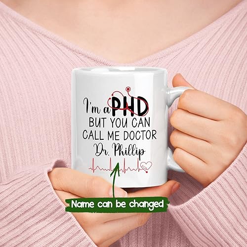 Miniatura 15 de Tazas personalizadas del mejor médico del mundo, tazas de café personalizadas con nombre, tazas de té personalizadas para médico, regalos de Taza