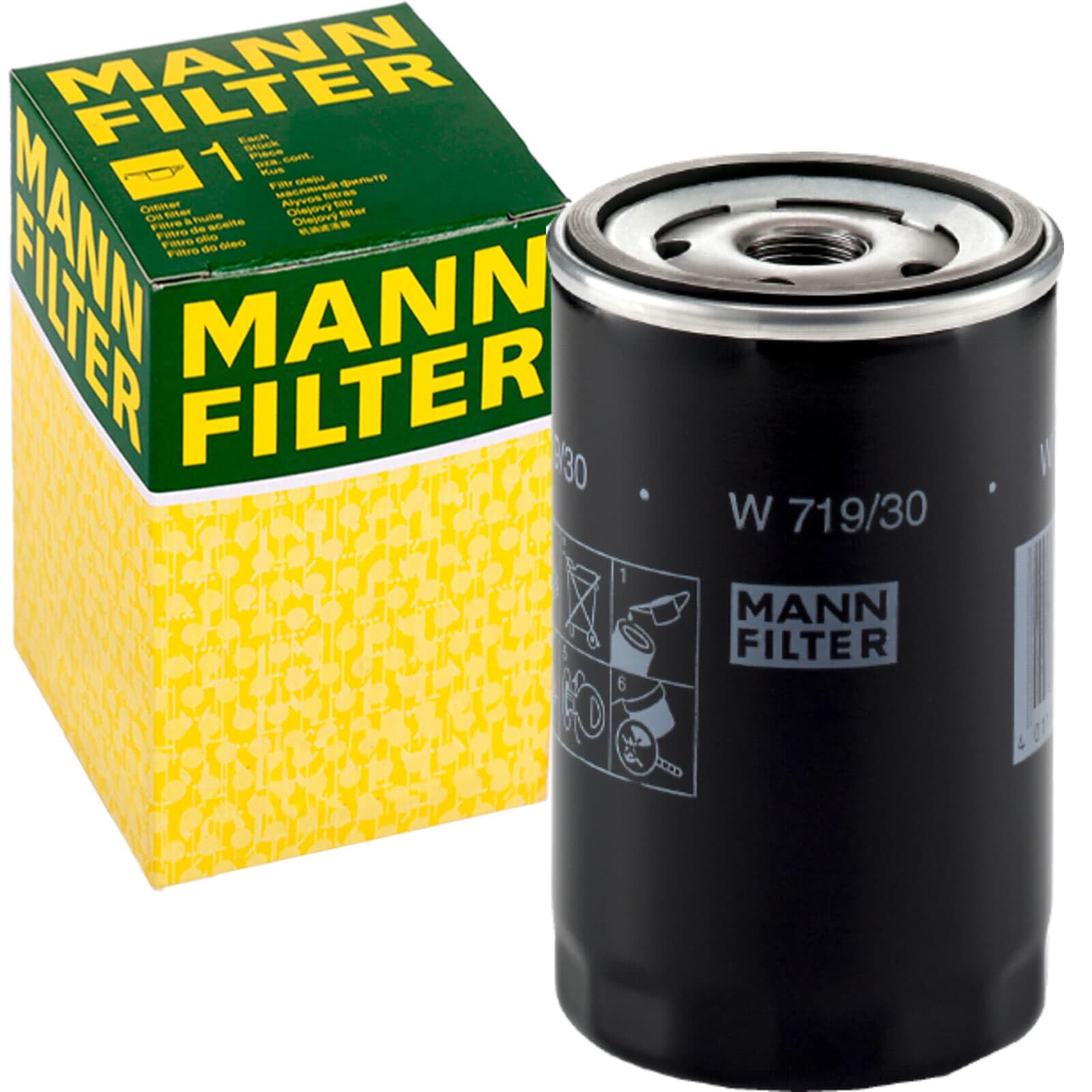 Mann Inspektionspaket+5L Mannol 504 5W-30 Öl | FP2939 (LAK181)+C14130+W719/30+588.670.001+MN1801 passend für A3 8P