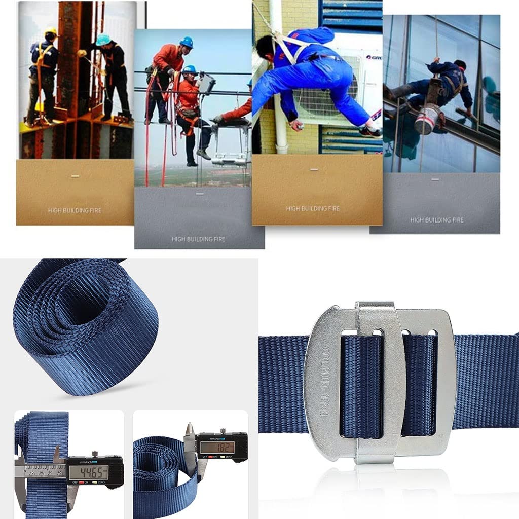 SwaYve Arnés de Seguridad para Trabajos Aéreos, Kit de Arnés de Seguridad Cinturón de Seguridad, Arnés para Trepar Árboles Equipo de Protección, Kit de Protección Personal para Detención de Caídas/Sin