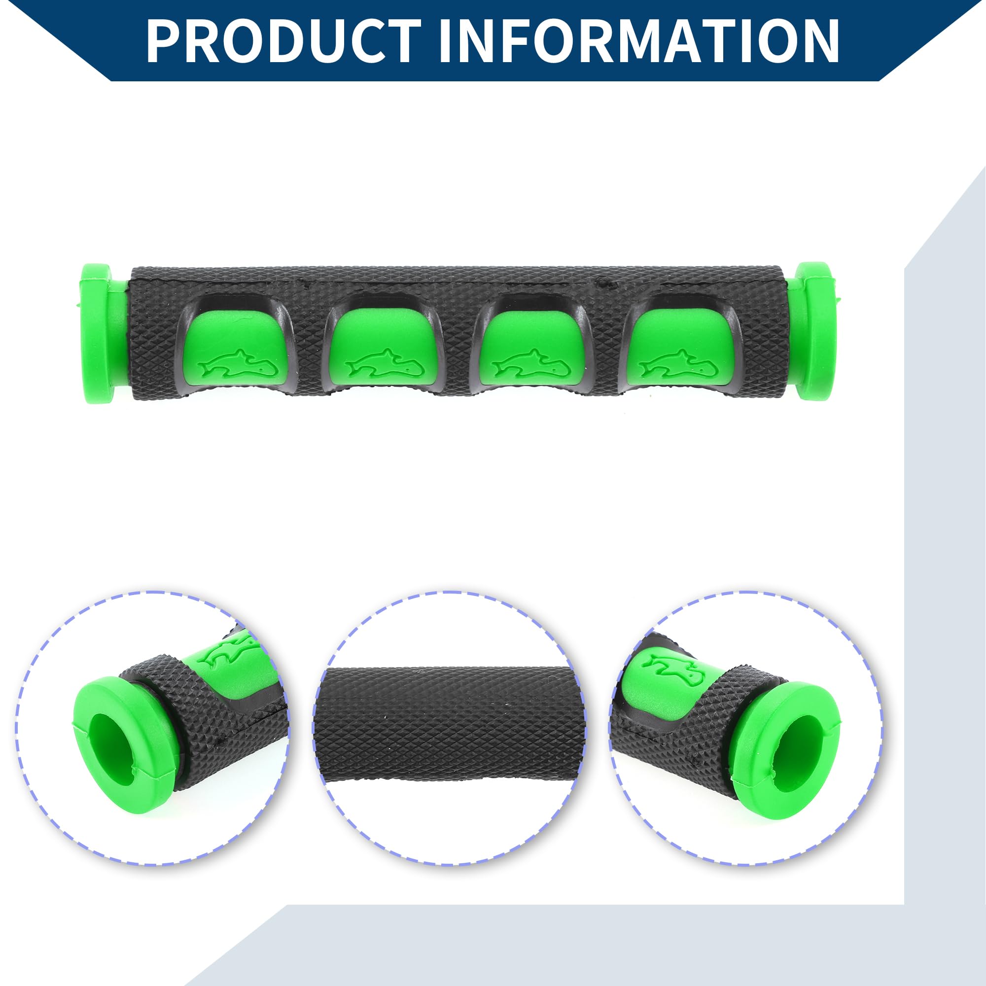 3/8" 10mm Copri Leva Freno Universale per Moto in Gomma Antiscivolo per Manopola Leva Freno per Moto Scooter Bicicletta Bici Verde 1 Coppia