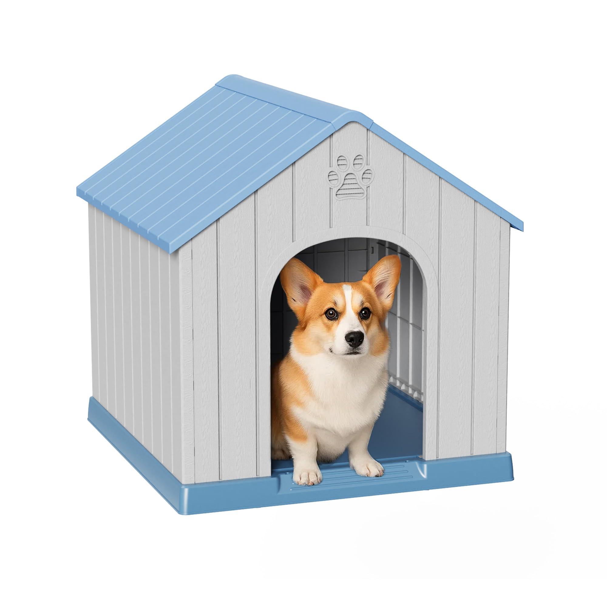 DRATO Dog House Resin Outdoor Dog Kennel