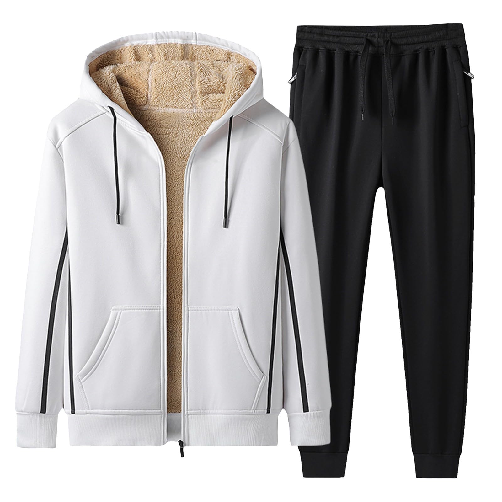 Survêtement homme complet et confortable avec sweat à capuche full zip et bas de jogging