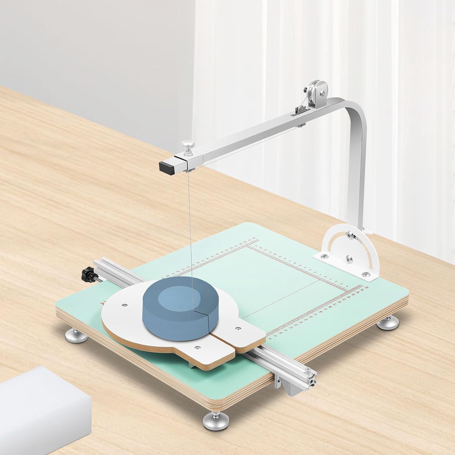 72W Foam Cutter Hot Wire Foam Cutting Machine Countertop Foam Cutting Tool Sponge Styrofoam Cutting Working Table Adjustable Angle