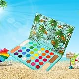 docolor Eyeshadow Palette Shimmer Matte Highly Pigmented Eye Shadow Natural Warm Glitter Long Lasting Waterproof, Professional Contour & Highlight Powder Tropical Makeup Palette (34 Color)