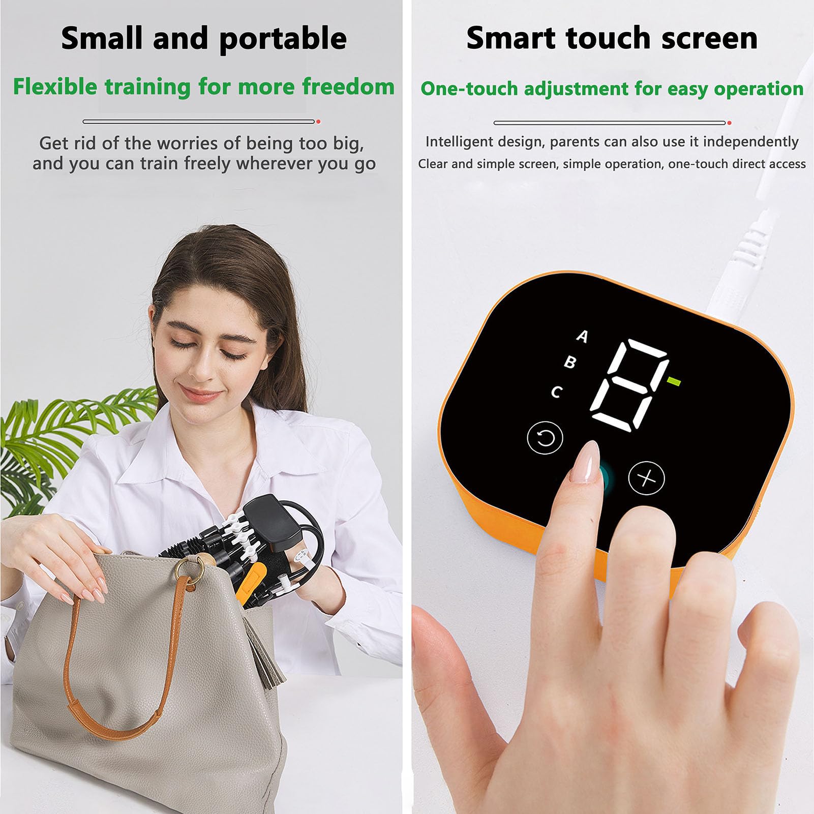 Guanti robotici per la riabilitazione delle mani, ausilio per l'esercizio delle mani, guanto robotico, ortesi per le dita, per pazienti con paralisi cerebrale, artrite, ictus(Size:xxl,Color:Left Hand)