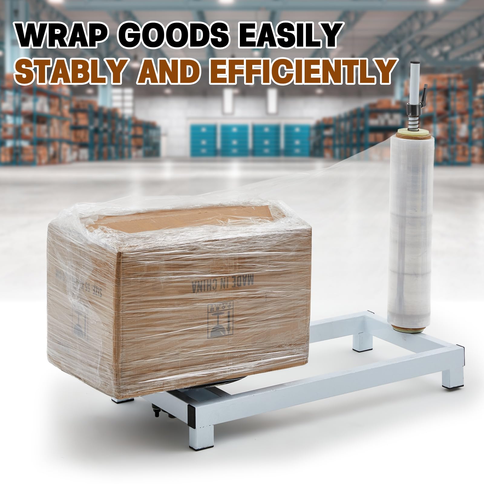 Pallet Box Manual Stretch Film Wrapping Bench,Film Dispenser Wrap ...