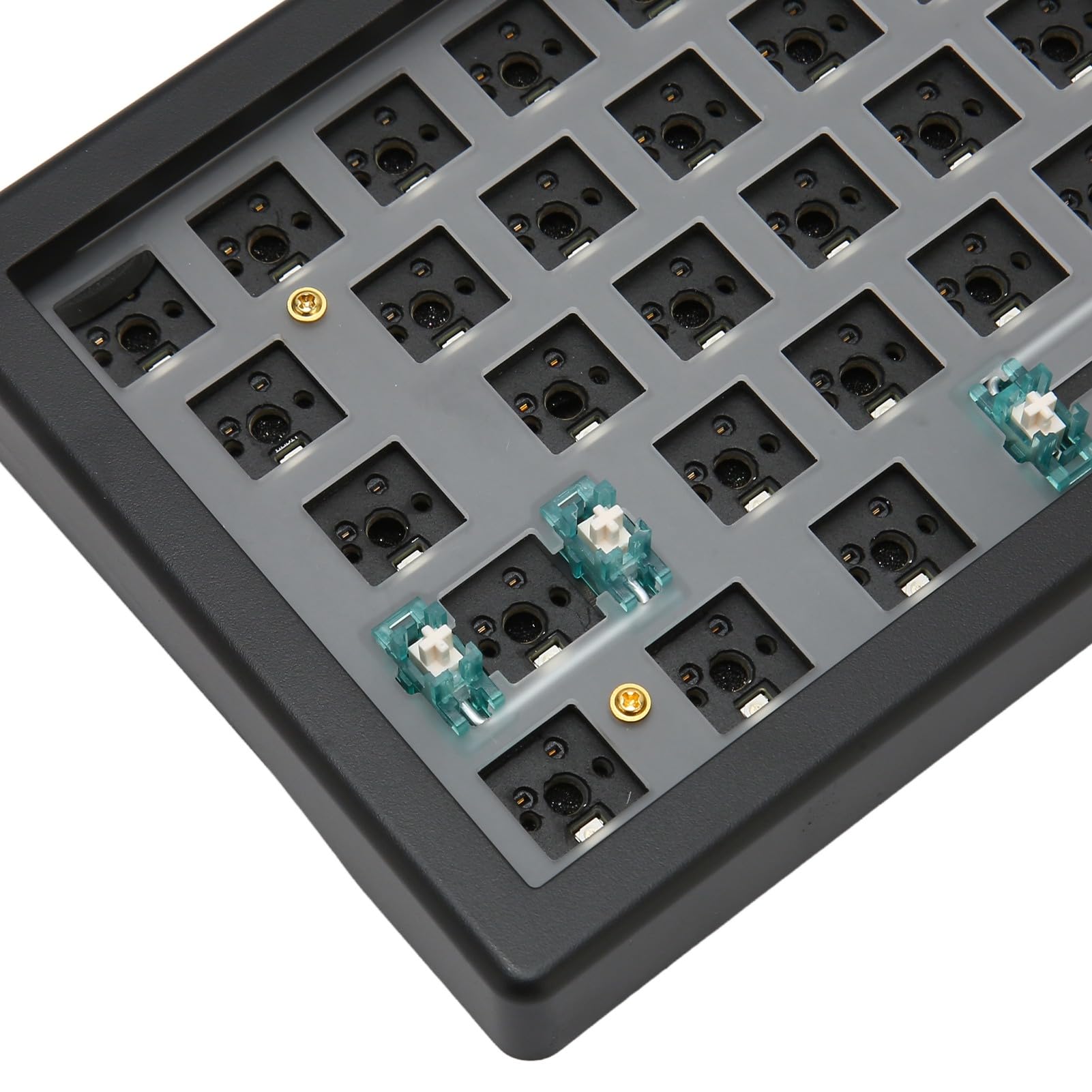 CHICIRIS Kit de Teclado Mecánico de Bricolaje Hotswapable 67 Teclas Barebones Teclado con RGB Knob Inalámbrica 5.0 Adecuado para Todos los Interruptores para Personalizados (Black)