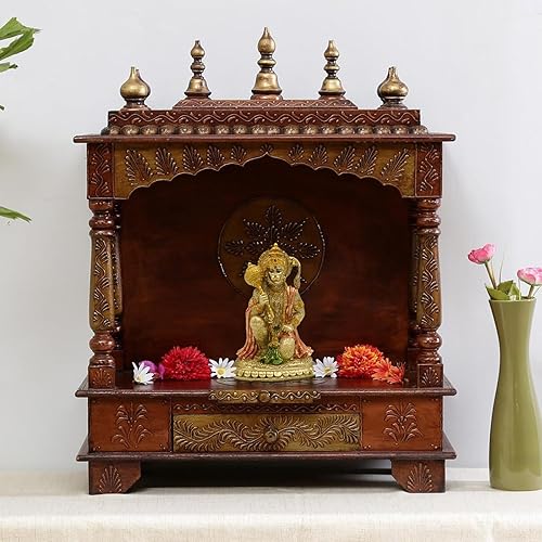 Miniatura 5 de alikiki Estatua hindú Ramayana Hanuman - 6.1 pulgadas de alto, estatua de dios indio hinduismo, devoto, señor Rama, santuario, altar, decoración,