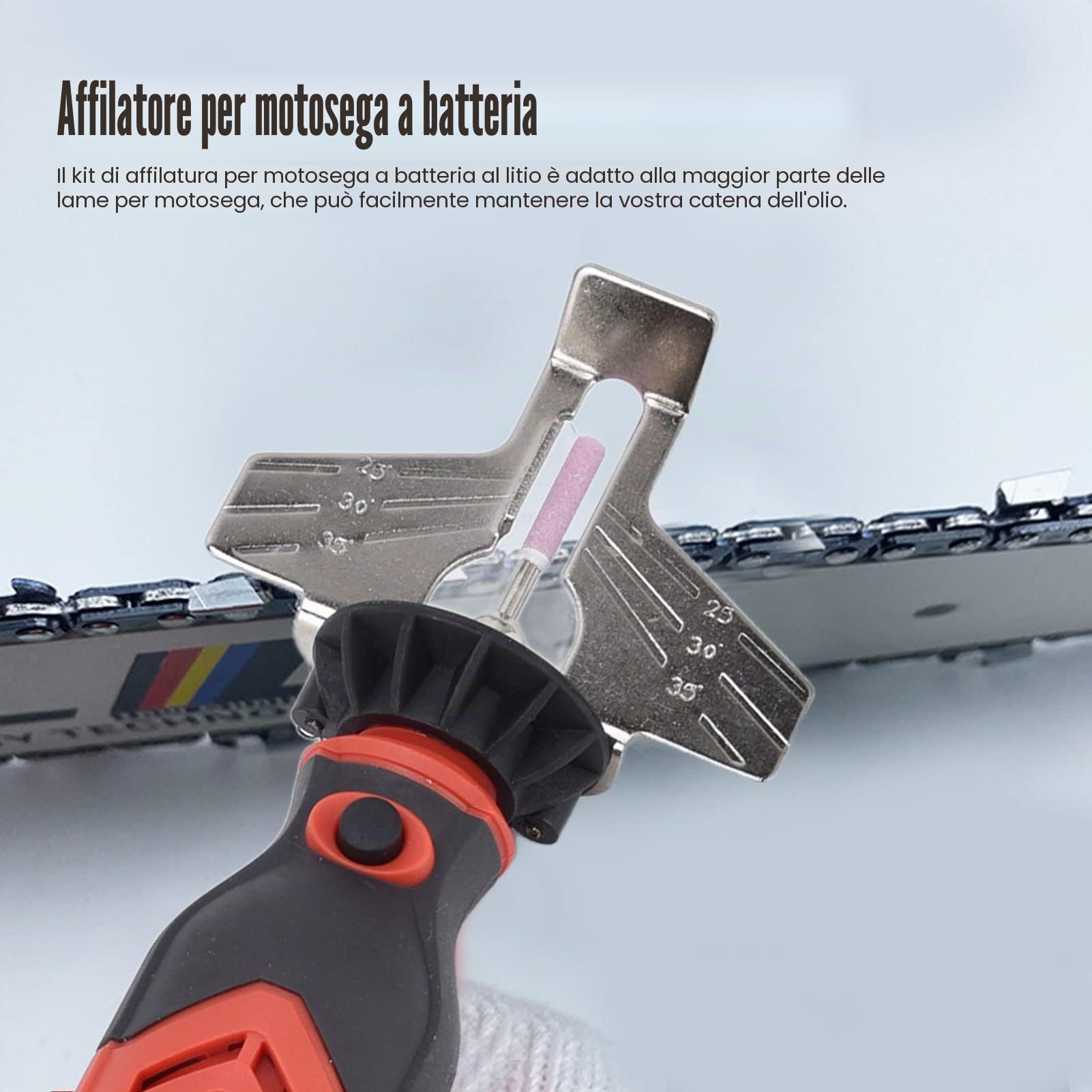 Fdit DC3.6V Cordless Motosega Temperamatite Elettrico Tenuto in Mano Motosega Kit di Affilatura Multi-Funzione Ad Alta velocità Seghe A Catena Affilare Tool Set