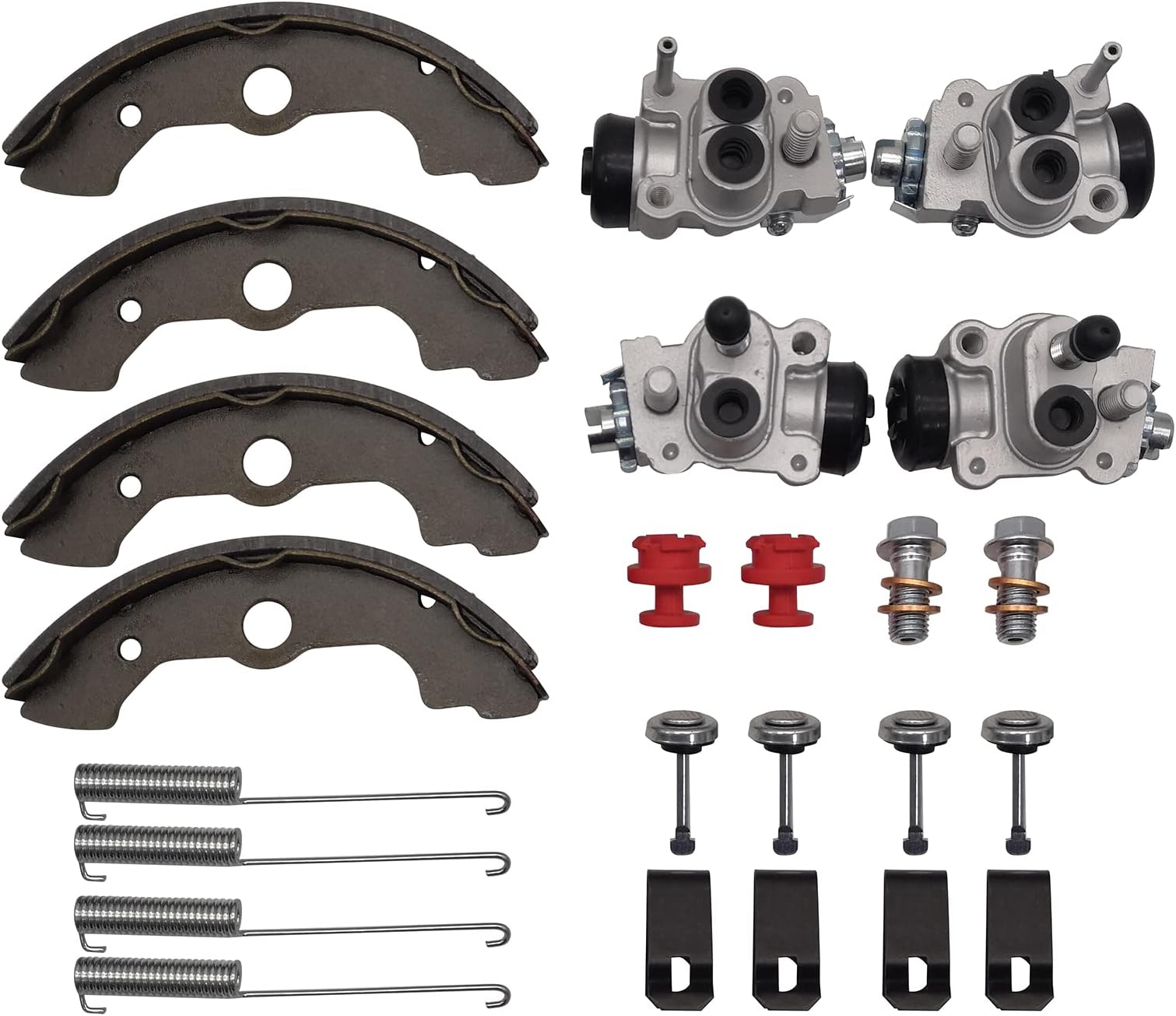 Front Brake Wheel Cylinders All 4 W/Shoes For Honda Rancher 350 - Foto 2