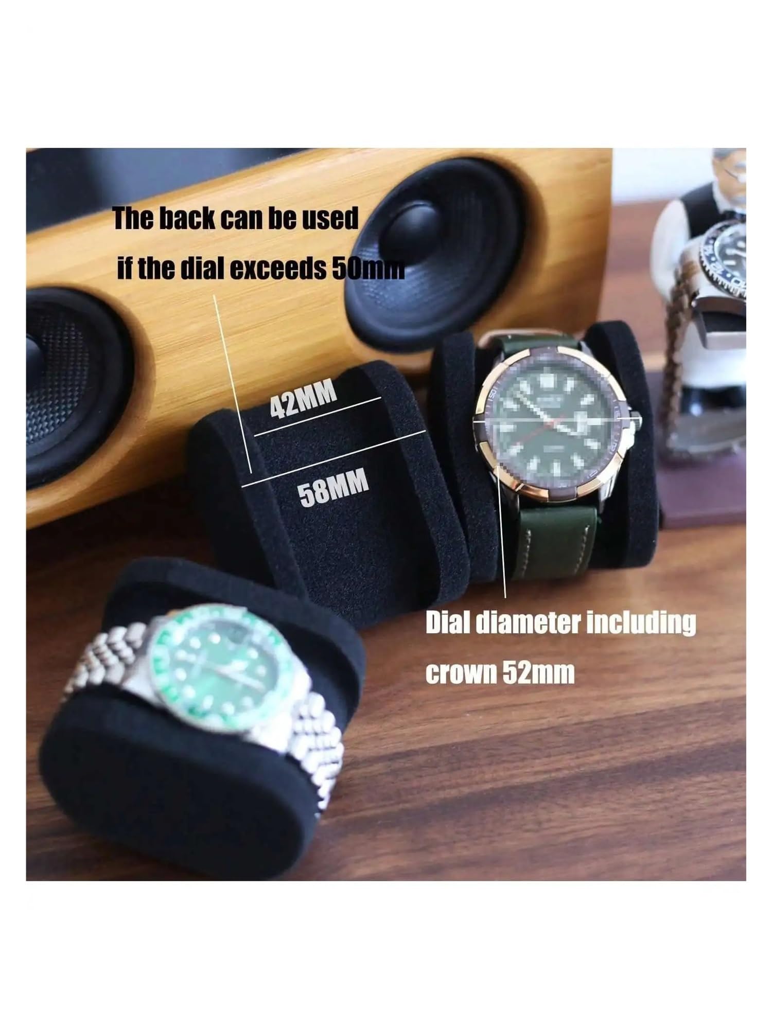 Tragbare Uhren-Reisebox For Herren, Uhrenbox Mit Schwarzer Uhrrolle, Reisebox, Aufbewahrungsbox, Displaybox For Reisen For Und Damen zur Aufbewahrung von Uhren(Black 1 Card Positions)