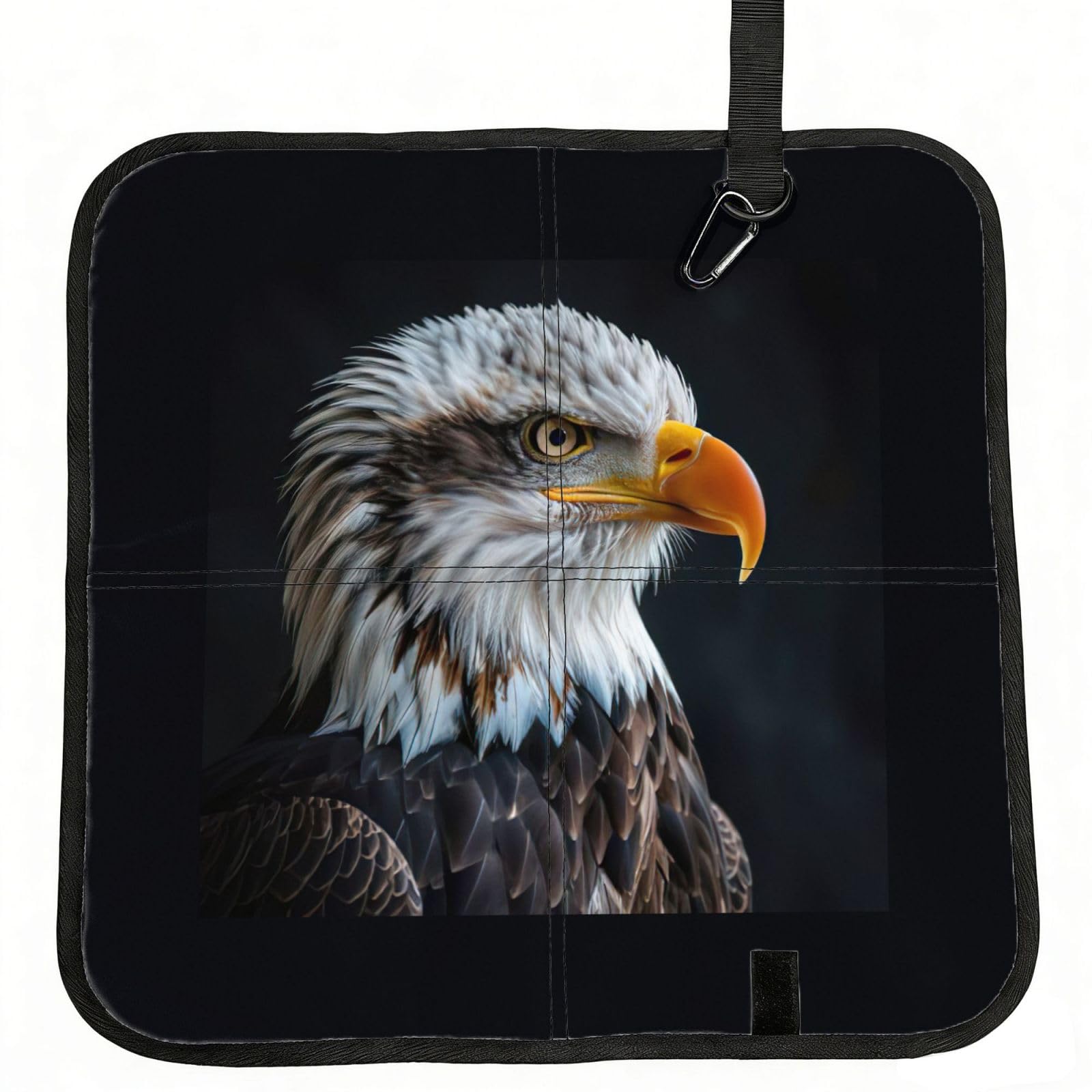 PPHGUT Bald Eagle Print Foldable Seat Cushion Waterproof Portable Chair Pad Travel Outdoor Picnic Camping