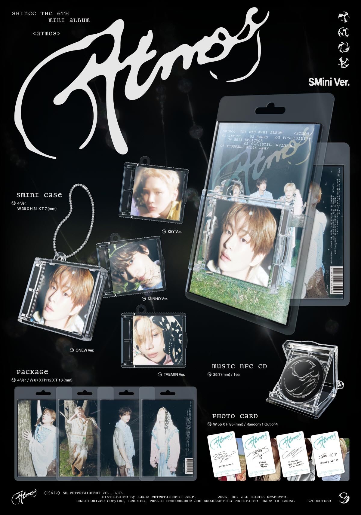 Amazon.co.jp: SHINee - 6th Mini Album Atmos SMInI version (4