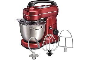 Hamilton Beach Stand Mixer 5 qt: 7 Speeds, Dough Hook & Flat...