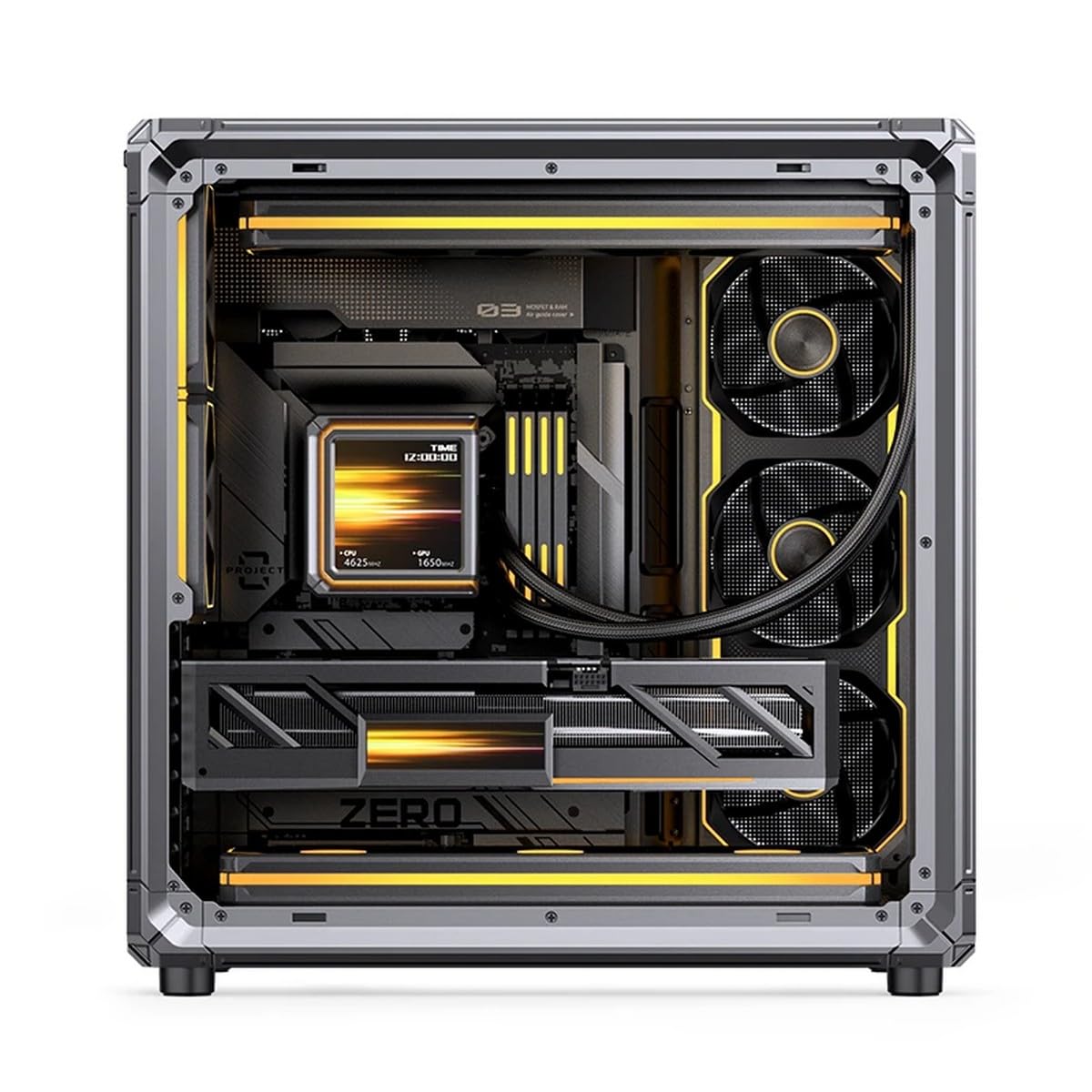 Jonsbo X400 Gray Midi-Tower PC-Geh?use ATX Back-Connect Tempered Glass Grau