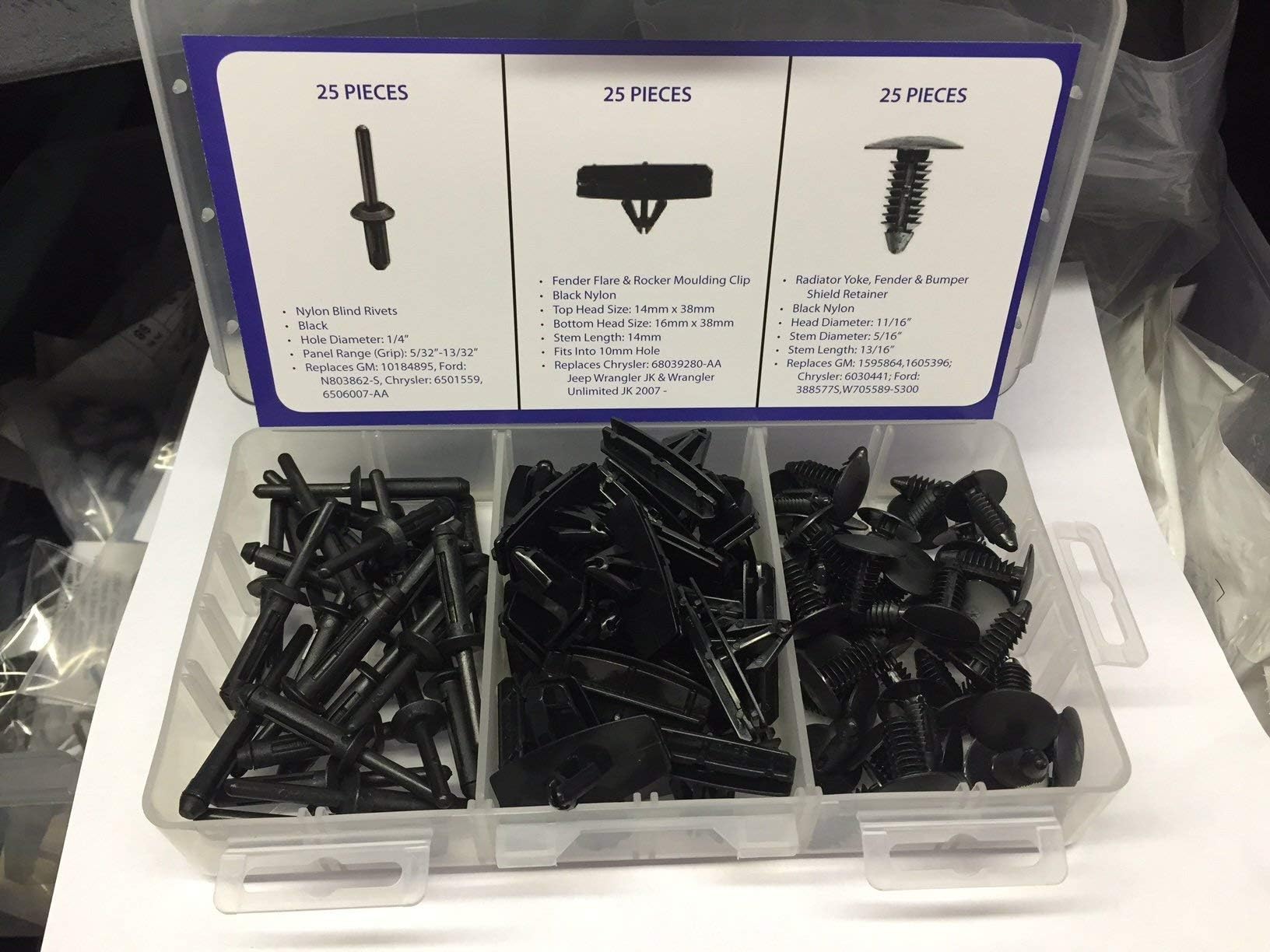Made in USA - Replaces for Jeep Wrangler - Fender Flare - Rocker Moulding - Bumper Shield, 6501559,(6506007-AA) 68039280-AA, 6030441, ON-Hand Assortment, by Popular AUTO Parts