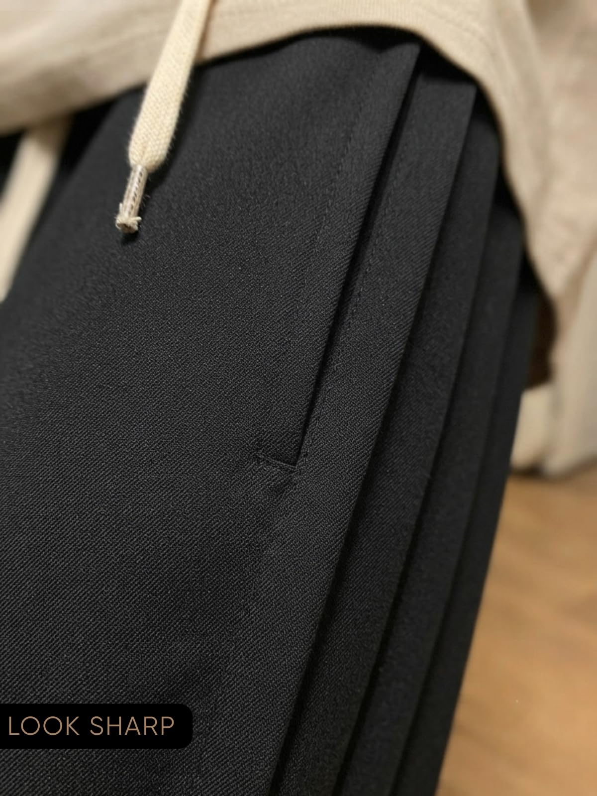 GRECIILOOKS Pantalones de entrenamiento cargo para hombre, cintura media, licra, holgados, estilo coreano, ropa de viaje y salón con bolsillos, 2 unidades