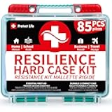 Protect Life Survival First Aid Kit for Home/Business, Camping Survival Kits | Mini Travel First Aid Kit | Camping Equipment | Small Kits for Car | Outdoor Emergency Survivals Pack - 85pcs
