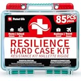 Protect Life Survival First Aid Kit for Home&sol;Business&comma; Camping Survival Kits &vert; Mini Travel First Aid Kit &vert; Camping Equipment &vert; Small Kits for Car &vert; Outdoor Emergency Survivals Pack - 85pcs