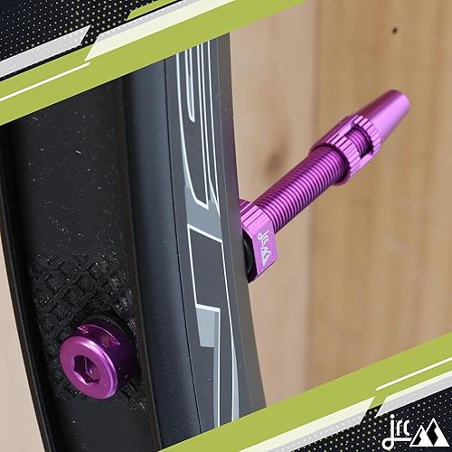 Miniatura 8 de JRC Components Aluminum Tubeless Valve Stem Kit  Premium Presta Valves with Core Removal Tool  Suitable for Variety of Tubeless Tires Road, Gravel,