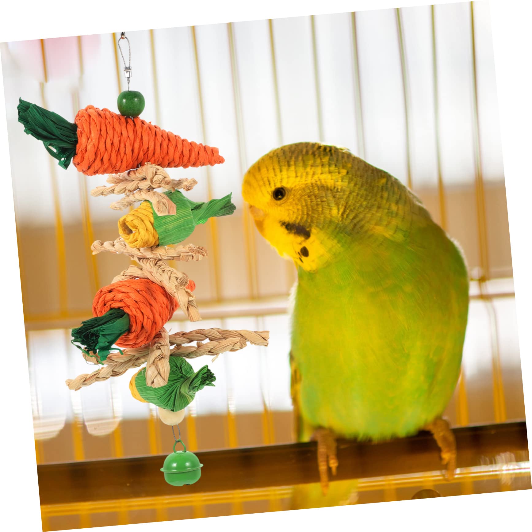 INOOMP 10stücke Verschleißfestes Vogelspielzeug Naturmaterialien Für Papageien Und Nymphensittiche Kauspielzeug Beschäftigung Und Dekoration Für Vögel Für Spiel Und Zahnpflege
