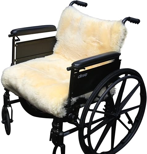 Miniatura 6 de Sofsheep - Fundas para reposabrazos de silla de ruedas de piel de oveja real, fundas para reposabrazos para sillas de ruedas, almohadillas